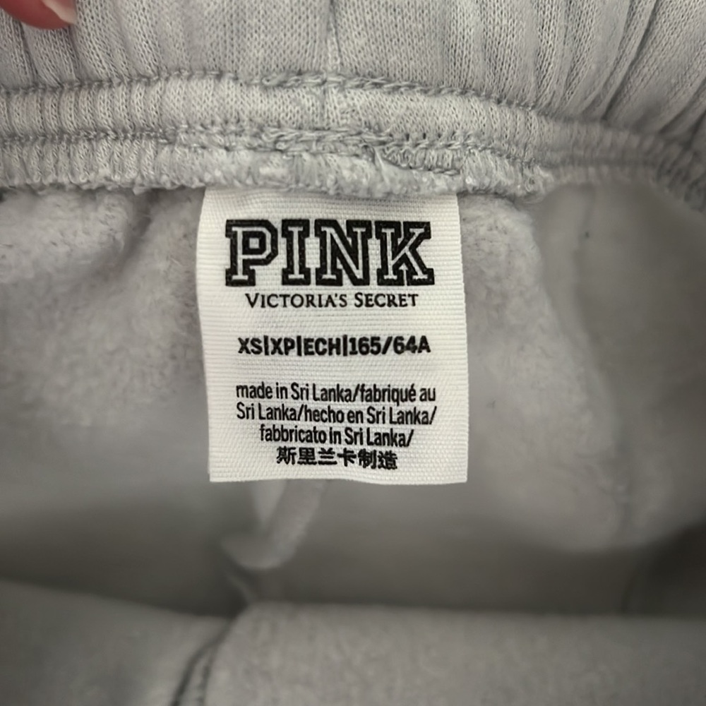 VS Pink bling joggers in icy blue xs new with out tags - Picture 5 of 7